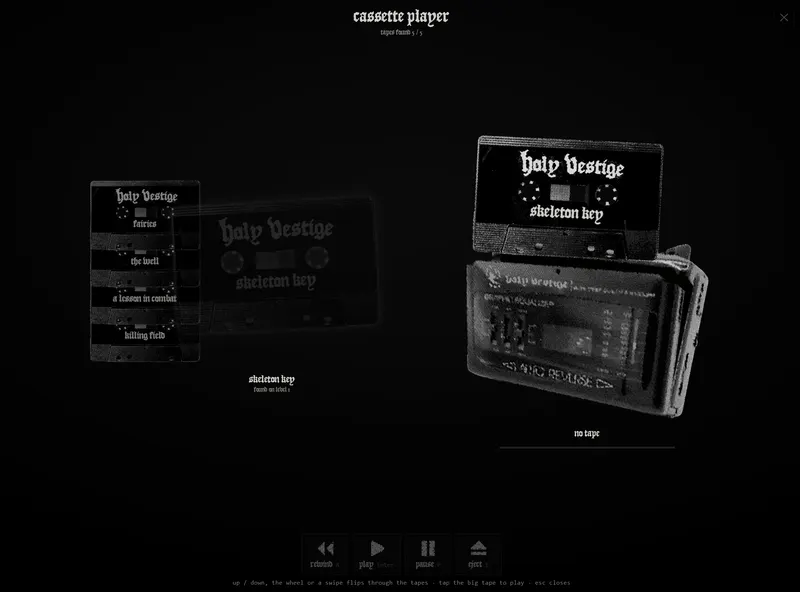 the cassette player